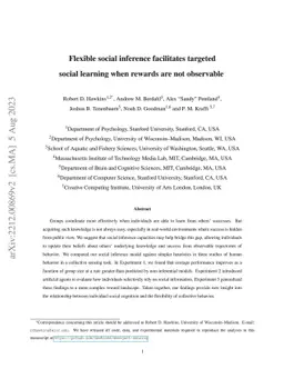 Flexible social inference facilitates targeted social learning when
  rewards are not observable