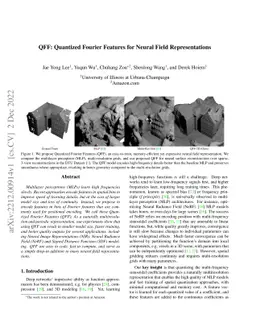 QFF: Quantized Fourier Features for Neural Field Representations