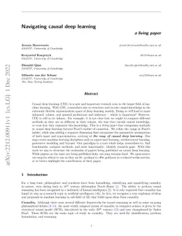Navigating causal deep learning