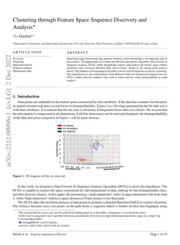 Clustering through Feature Space Sequence Discovery and Analysis