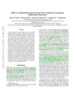 MHCCL: Masked Hierarchical Cluster-Wise Contrastive Learning for
  Multivariate Time Series