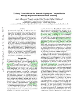 Utilizing Prior Solutions for Reward Shaping and Composition in
  Entropy-Regularized Reinforcement Learning