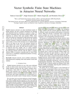 Vector Symbolic Finite State Machines in Attractor Neural Networks