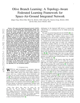 Olive Branch Learning: A Topology-Aware Federated Learning Framework for
  Space-Air-Ground Integrated Network