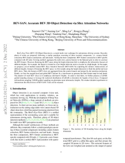 BEV-SAN: Accurate BEV 3D Object Detection via Slice Attention Networks