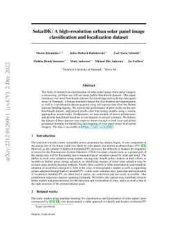 SolarDK: A high-resolution urban solar panel image classification and
  localization dataset