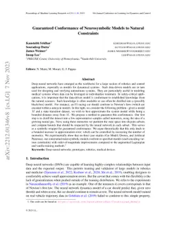 Guaranteed Conformance of Neurosymbolic Models to Natural Constraints