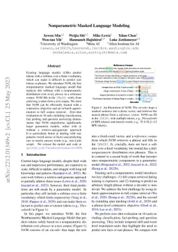 Nonparametric Masked Language Modeling
