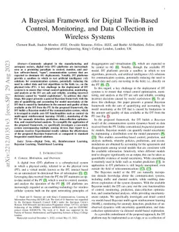 A Bayesian Framework for Digital Twin-Based Control, Monitoring, and
  Data Collection in Wireless Systems