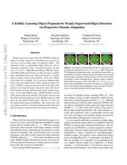 D2DF2WOD: Learning Object Proposals for Weakly-Supervised Object
  Detection via Progressive Domain Adaptation