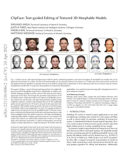 ClipFace: Text-guided Editing of Textured 3D Morphable Models