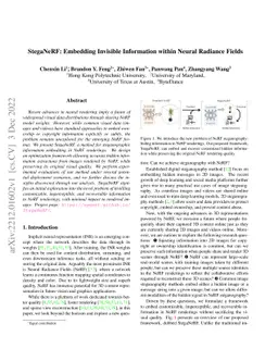 StegaNeRF: Embedding Invisible Information within Neural Radiance Fields
