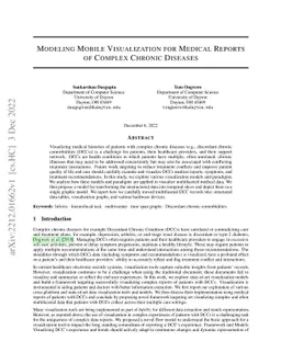 Modeling Mobile Visualization for Medical Reports of Complex Chronic
  Diseases