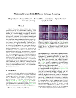 Multiscale Structure Guided Diffusion for Image Deblurring