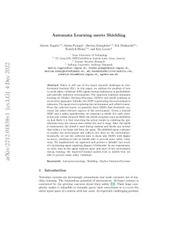 Automata Learning meets Shielding