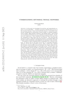 Understanding Sinusoidal Neural Networks