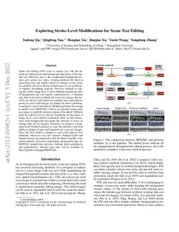 Exploring Stroke-Level Modifications for Scene Text Editing