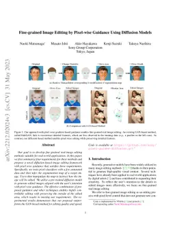 Fine-grained Image Editing by Pixel-wise Guidance Using Diffusion Models