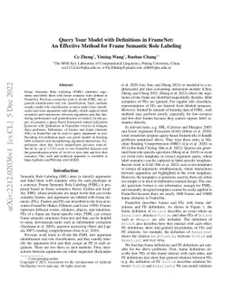 Query Your Model with Definitions in FrameNet: An Effective Method for
  Frame Semantic Role Labeling