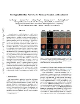 Prototypical Residual Networks for Anomaly Detection and Localization