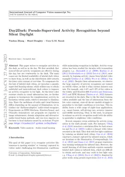 Day2Dark: Pseudo-Supervised Activity Recognition beyond Silent Daylight