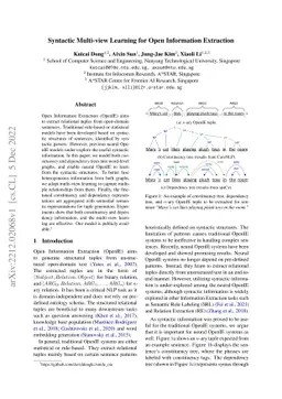 Syntactic Multi-view Learning for Open Information Extraction