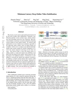Minimum Latency Deep Online Video Stabilization