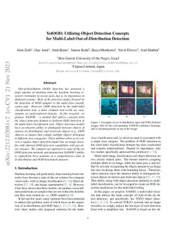 YolOOD: Utilizing Object Detection Concepts for Multi-Label
  Out-of-Distribution Detection