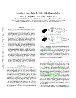 Learning to Learn Better for Video Object Segmentation