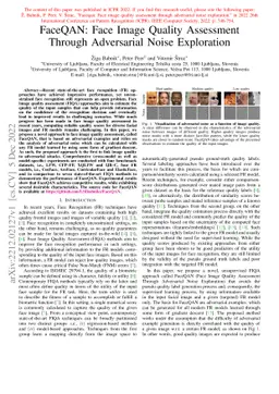 FaceQAN: Face Image Quality Assessment Through Adversarial Noise
  Exploration