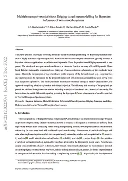 Multielement polynomial chaos Kriging-based metamodelling for Bayesian
  inference of non-smooth systems