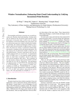 Window Normalization: Enhancing Point Cloud Understanding by Unifying
  Inconsistent Point Densities
