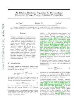 An Efficient Stochastic Algorithm for Decentralized
  Nonconvex-Strongly-Concave Minimax Optimization