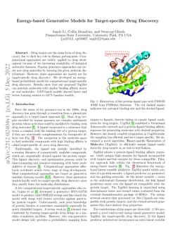 Energy-based Generative Models for Target-specific Drug Discovery