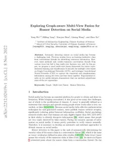 Exploring Graph-aware Multi-View Fusion for Rumor Detection on Social
  Media