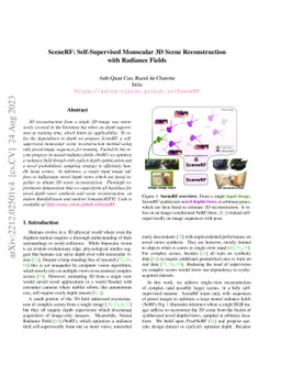 SceneRF: Self-Supervised Monocular 3D Scene Reconstruction with Radiance
  Fields