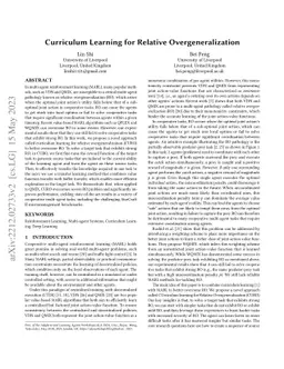 Curriculum Learning for Relative Overgeneralization