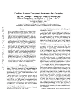 FlowFace: Semantic Flow-guided Shape-aware Face Swapping