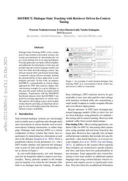 DiSTRICT: Dialogue State Tracking with Retriever Driven In-Context
  Tuning