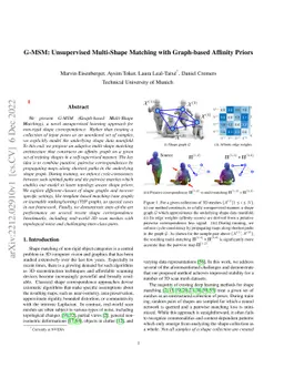 G-MSM: Unsupervised Multi-Shape Matching with Graph-based Affinity
  Priors