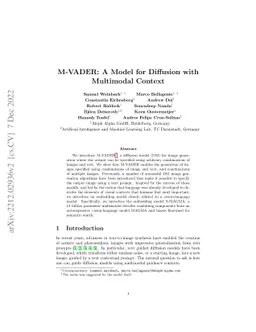 M-VADER: A Model for Diffusion with Multimodal Context