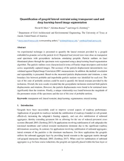 Quantification of geogrid lateral restraint using transparent sand and
  deep learning-based image segmentation
