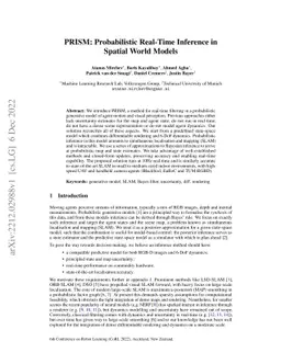 PRISM: Probabilistic Real-Time Inference in Spatial World Models