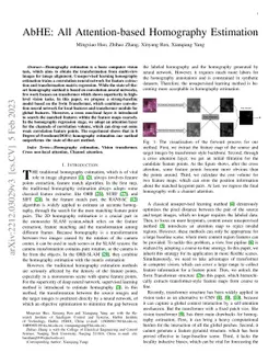 AbHE: All Attention-based Homography Estimation