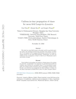 Uniform-in-time propagation of chaos for mean field Langevin dynamics