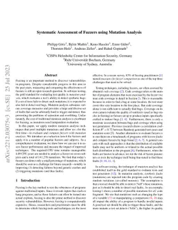 Systematic Assessment of Fuzzers using Mutation Analysis