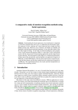 A comparative study of emotion recognition methods using facial
  expressions