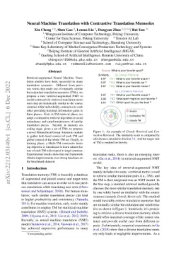 Neural Machine Translation with Contrastive Translation Memories