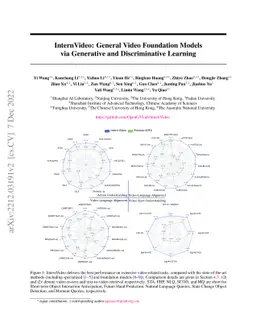 InternVideo: General Video Foundation Models via Generative and
  Discriminative Learning