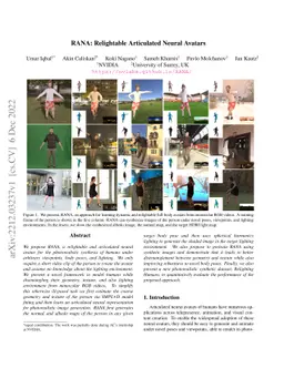 RANA: Relightable Articulated Neural Avatars